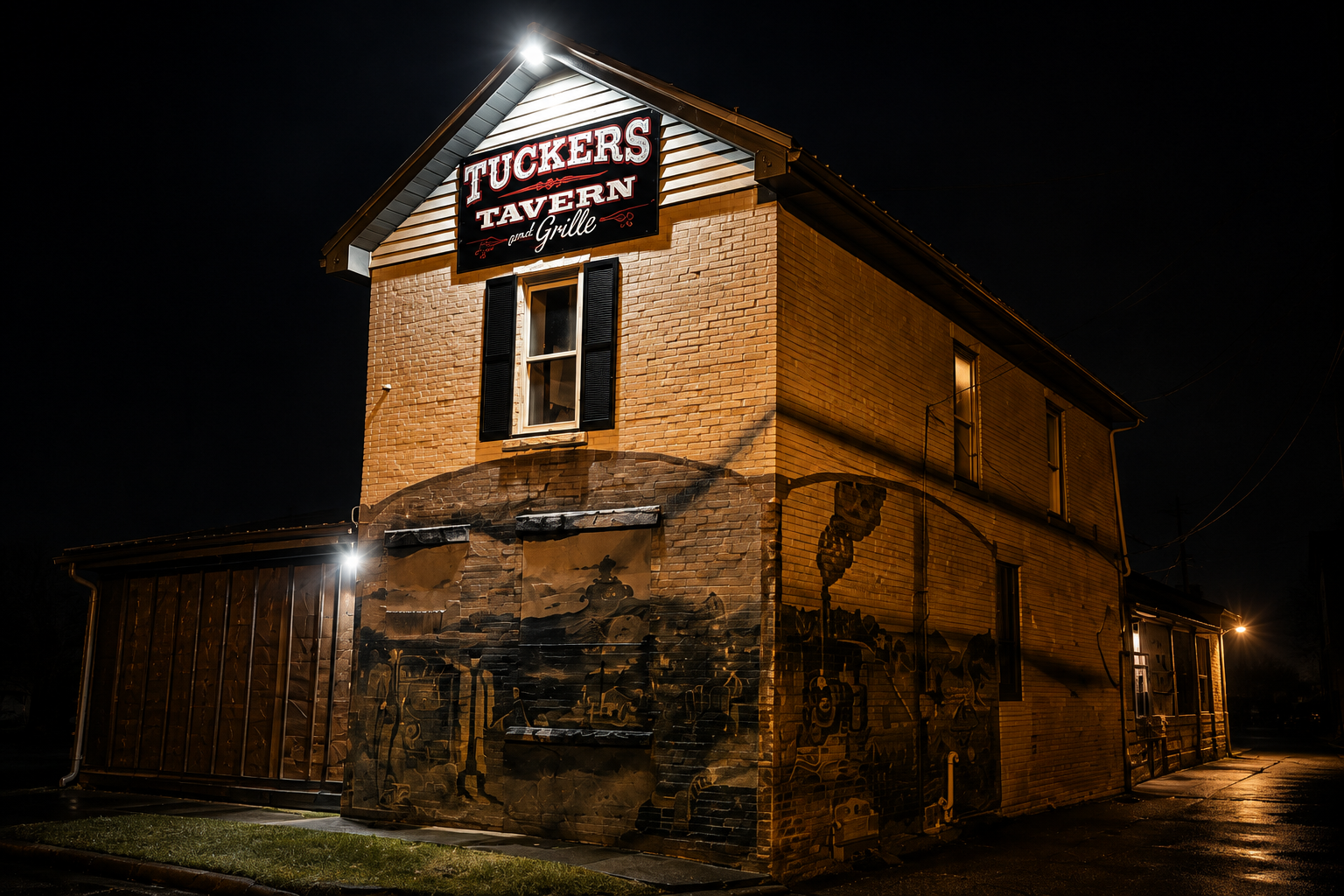 Tucker's Tavern and Grille at night, Toronto, Ohio